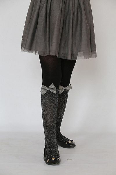 Daymod Mathild Viscose Kids Pantyhose Black