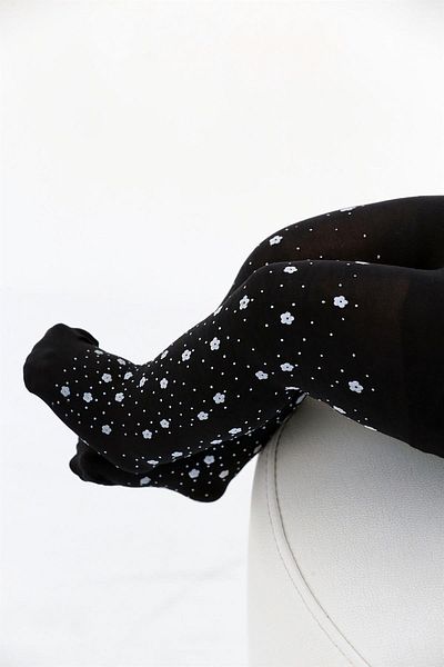 Daymod MAY BABY PANTY SOCKS BLACK