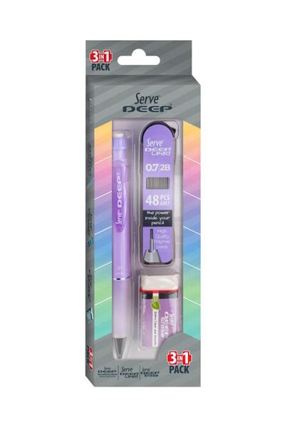 Serve Purple Deep 3-Piece School Set