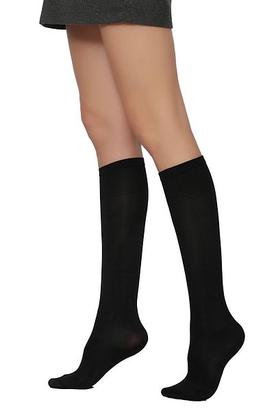 Daymod Mycro 80 Knee Socks Μαύρες