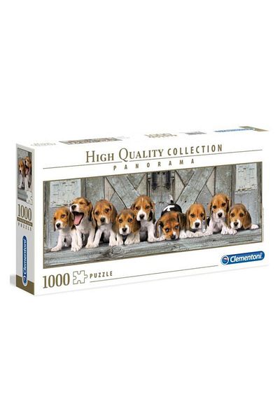 CLEMENTONI - 1000 Piece Hq Collection Panorama Adult Puzzle - Beagles