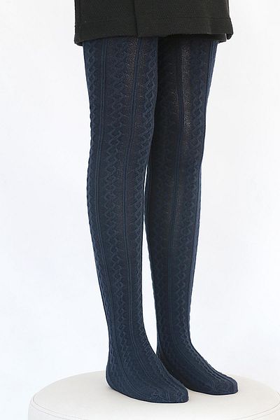 Daymod Azalea Coton Kids Pantyhose Navy Blue