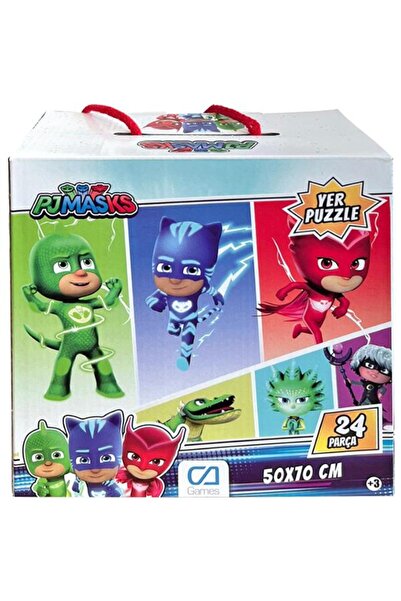 CA Games Çocuklar Için Zeka Geliştirici Öğrenmeyi Destekleyen Pija Maskeliler Yer Puzzle 24 Parça