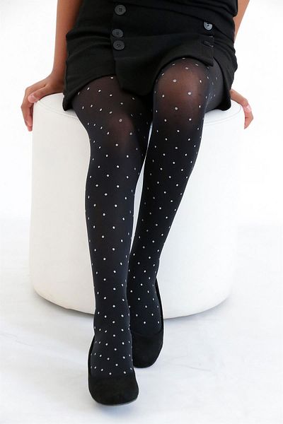 Daymod Punto Kids Pantyhose Black