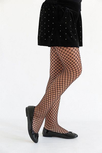 Daymod Children's Sashes - Black Fishnet Socks