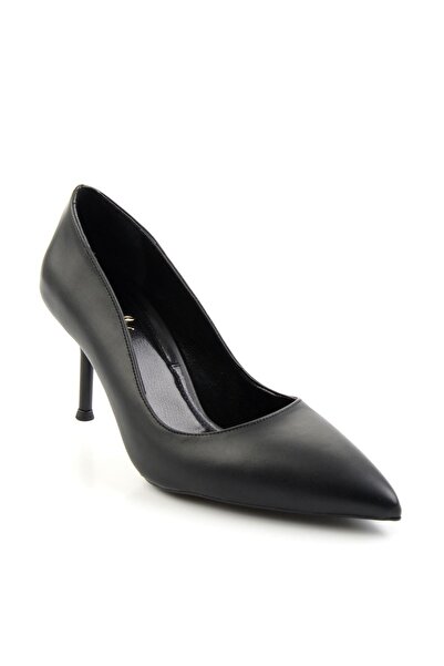 Bambi Siyah  Kadın Klasik Topuklu Ayakkabı K01209075209