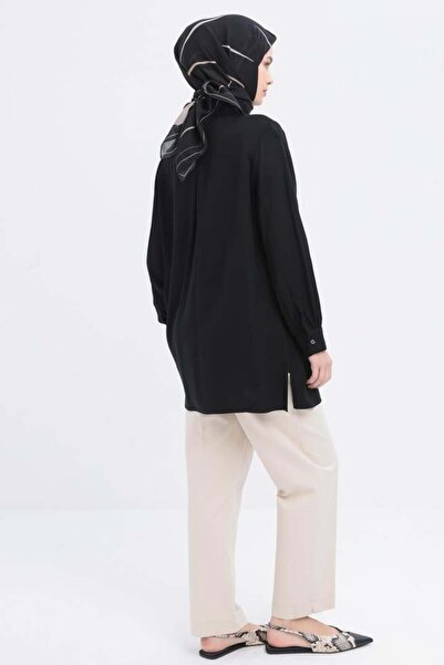 ALLDAY Siyah-Önü Rüzgarlıklı Gömlek