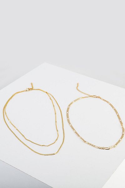 New Obsessions Gold Chain Set