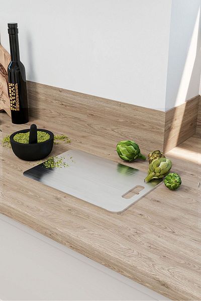 Youem Steel Stainless Steel Cutting Board - Hygienic Kitchen Cutting Board - Meat Vegetable Fruit Bread Cutting Board