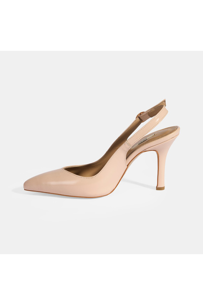 Desa Kadın Pudra Rugan Topuklu Ayakkabı