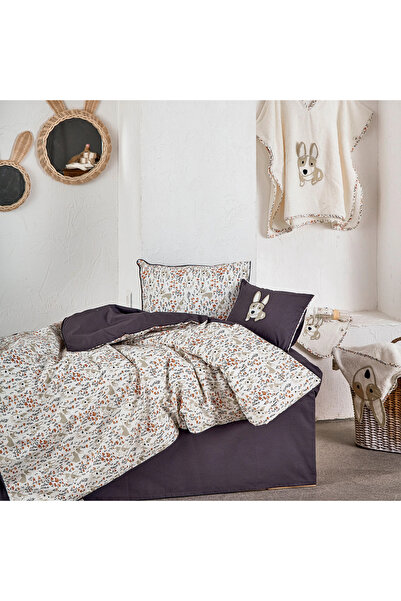 Ecocotton طقم غطاء لحاف طفل رضيع من Dagi 100% قطن عضوي مطبوع 100x150 سم