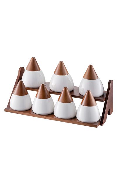 Emsan Tina 7-Piece Spice Set with Stand