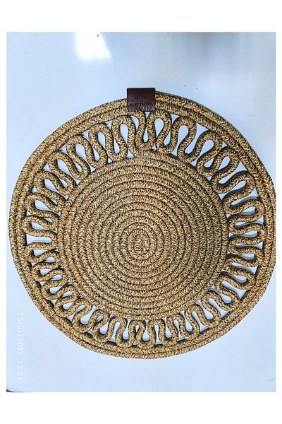 GNG Home Tekstil Gng Home Textile Jute Wicker Plate Placemat
