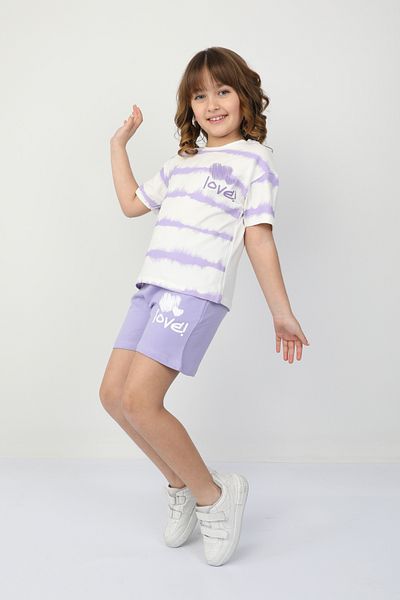 e-çocuk Girl's Shorts Suit 6530