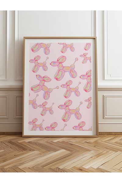 HOMEPACK Единична картина в дървена рамка, единичен плакат, картина TK/1022