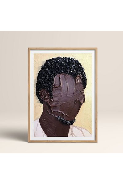 HOMEPACK Единична картина в дървена рамка, единичен плакат, картина TK/1014