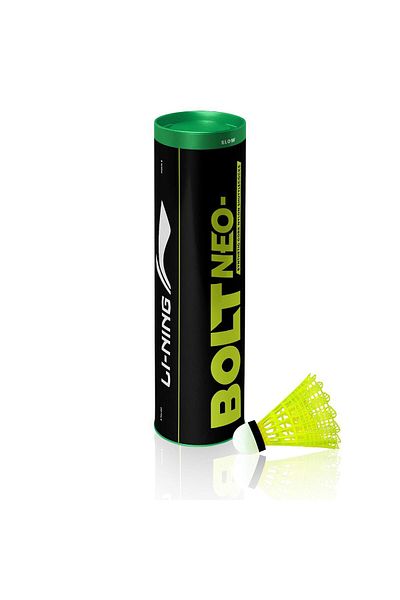 Li-Ning Bolt Neo 6-in-1 Series – High-Performance Yellow Nylon Shuttlecocks
