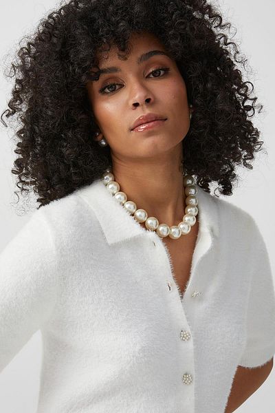 New Obsessions Large Necklace with Pearls