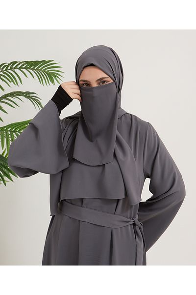Mihrisina collection Dress Shawl Mobile Veil Mobile Belt Finger Snap Oversleeve