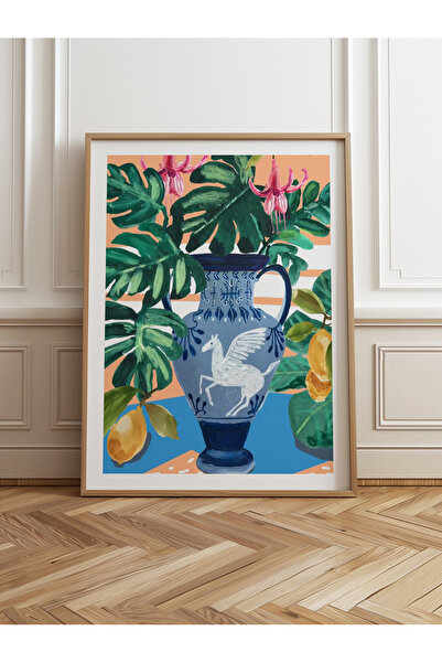 HOMEPACK Pictură cu un singur cadru din lemn Pictură poster dintr-o bucată TK...