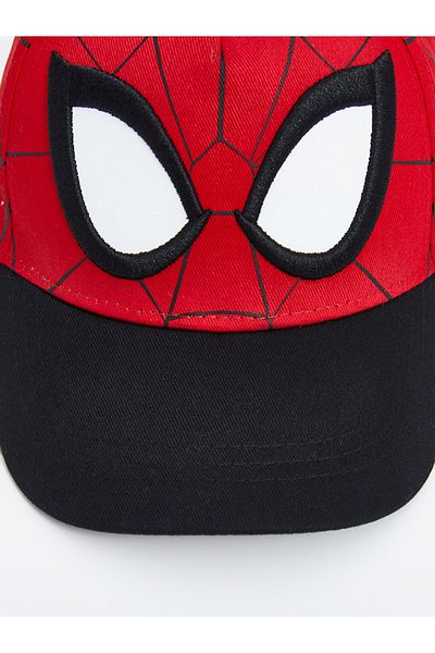LC Waikiki Chlapecká čepice Spiderman s potiskem z měkké 100% bavlny