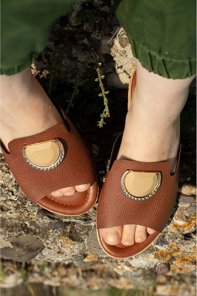 only my store Παντόφλες με πόρπη με προίκα - Παντόφλες καθημερινής χρήσης για το σπίτι και την παραλία