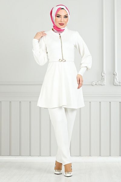 ModaMerve طقم أخضر إكرو 5705ZNK903-M نصف سحاب