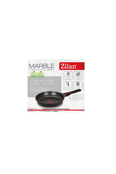 Zilan Home Zilan ZLN0705 induction frying pan, 24 cm, non-stick coating, removable handle