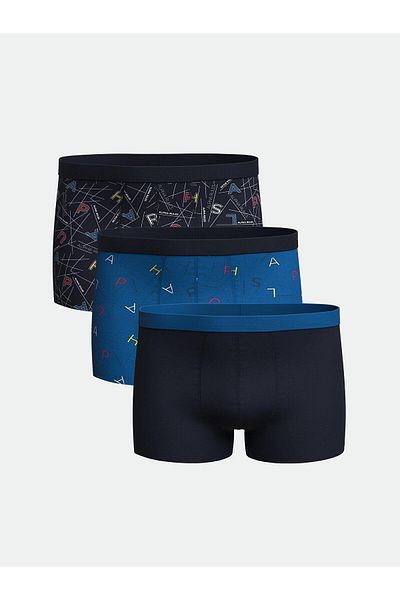 LC Waikiki Standard Fit Cotton Flexible Ανδρικό Boxer 3 τεμαχίων