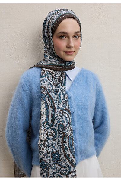Freshscarfs Kahve Elegant Desen Şal