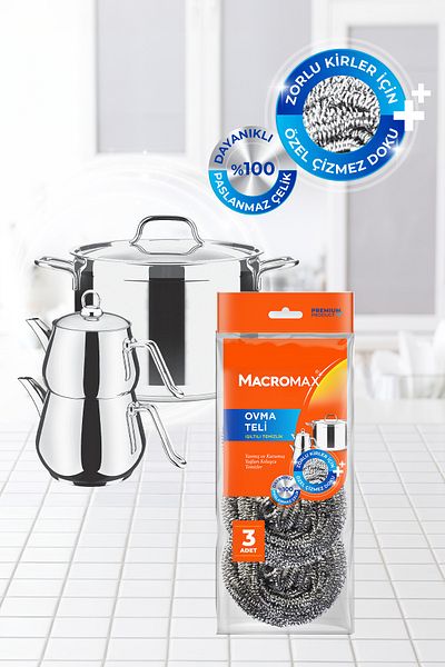 MACROMAX Scouring Wire - Pack of 3