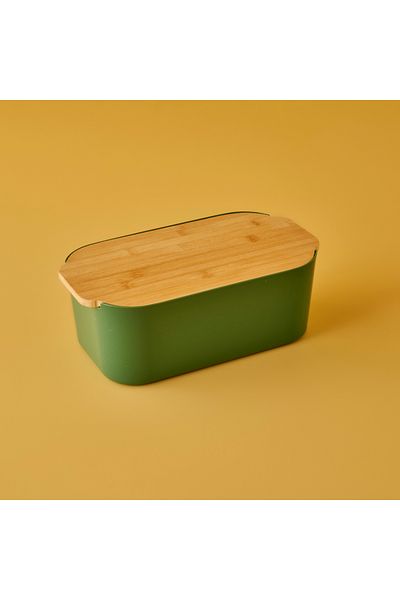 Bella Maison Breed 2in1 Bread Box with Cutting Board Khaki (33X18,5X12 cm)
