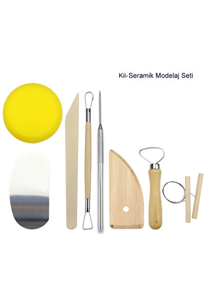 Sanathobi 8 Piece Modeling Set - Clay, Ceramics, Pottery, Sculpting & Modeling