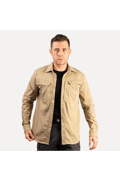 Wolftrap Tactical Yabgu 4 Pockets Four Seasons Μακρυμάνικο Μπεζ Tactical πουκάμισο
