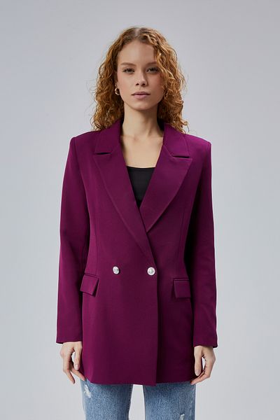 Bolivente Oversize Woven Blazer Jacket