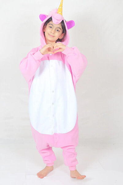 Kadıköy Kostüm Kız Çocuk Kigurumi Unicorn Kostümü Hayvan Kostümü