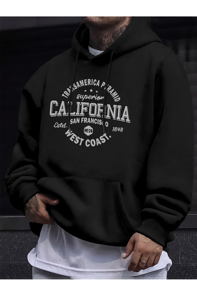 Lider Leather Hanorac imprimat cu glugă - Design elegant și confortabil