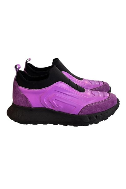 TUFAN SHOES Mor Hakiki Deri Comfort Taban Sneaker