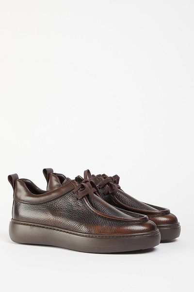 Galliano Shoes Akita Genuine Leather Brown Floater Eva Ready Sole Casual Shoes