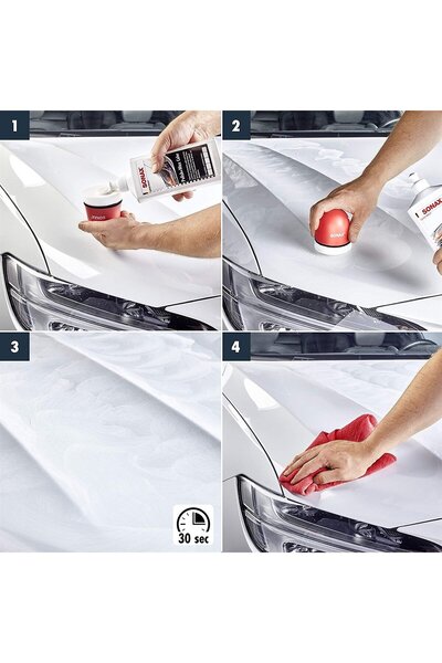 Sonax Renkli Nano Parlatıcı Ve Koruyucu Cila Beyaz 250 ml