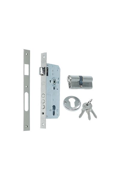 Geylani Daf Lock 510 45 Daf Standard Cylinder Steel Door Circle Lock 45MM 3 Mile - Satin
