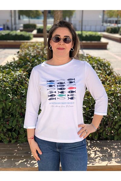 BAKTAGÖR Truvakar Sleeve Fish Tee