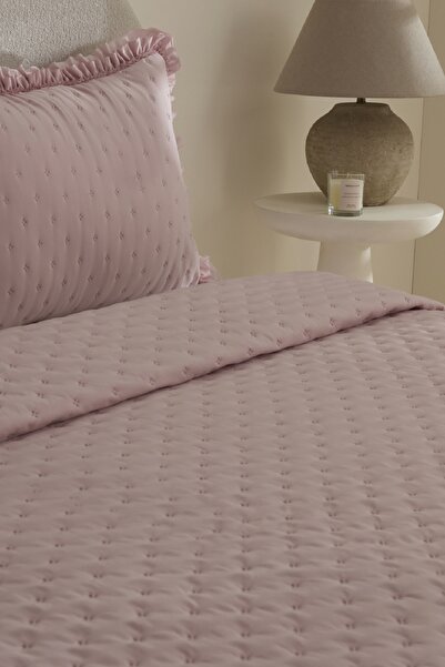 Karaca Home Viona Çift Kişilik Yatak Örtüsü Seti Pudra