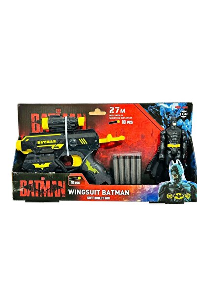 tmtoysandmore batman sünger atan oyuncak silah ışıklı figür hediyeli