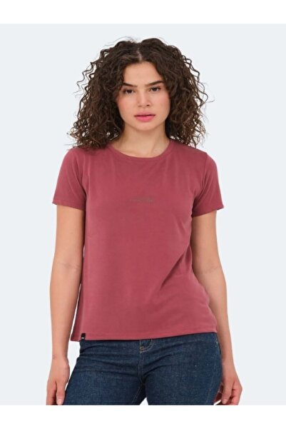 Slazenger Paytons Kadın Kısa Kol T-shirt - Slazenger - Bordo - ST00107-Bordo-L