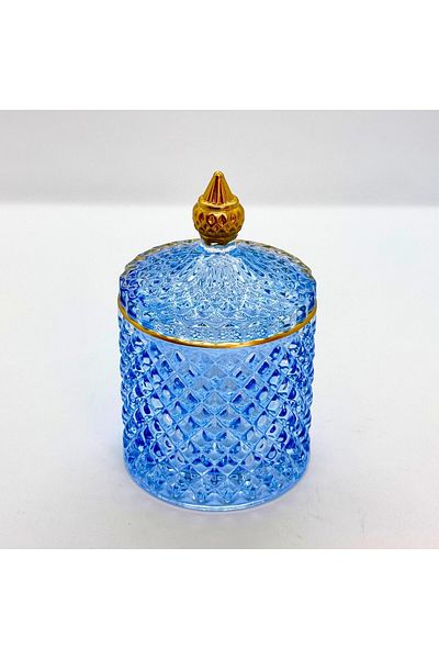 Tırtıl Home Züccaciye Mini Sugar Bowl with Glass Lid