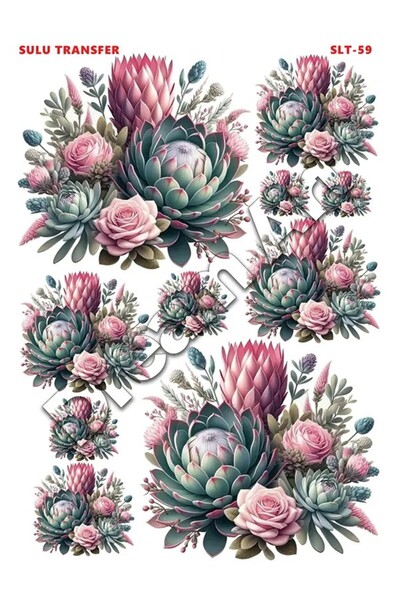 Buhobi كروكوس نقل مائي خفيف SLT059 25x35 سم