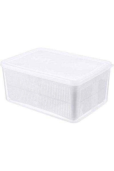 Generic Tazweeq Food Container, Vegetable and Fruit Refrigerator Special Crisper Box, Food Grade Household