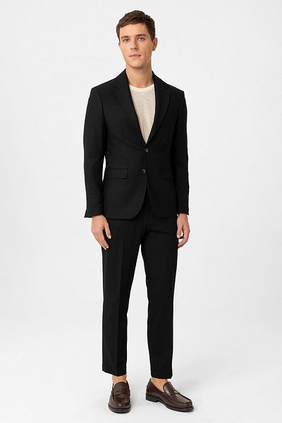 Antioch Black Slim Fit Classic Men's Suit