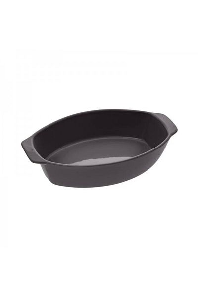 FİVE Oval ceramic oven dish, Simply Grey, 35x21 cm